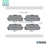 BRAKE PAD SET DISC BRAKE T2437N FOR VW CUPRA AUDI A3/Limousine/Sportback Q3 2.0L