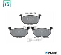 PAGID T2438N Brake pad set