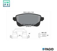PAGID T2441N Brake pad set