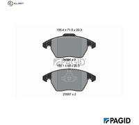 PAGID T2444N Brake pad set