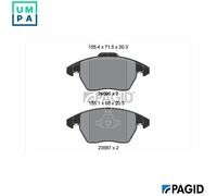 PAGID T2444N Brake pad set