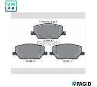 BRAKE PAD SET DISC BRAKE T2447N FOR JEEP RENEGADE/SUV/VAN COMPASS FIAT 1.0L 4cyl