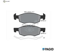PAGID T2449N Brake pad set