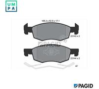 PAGID T2449N Brake pad set