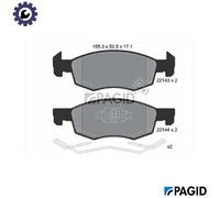 PAGID T2449N Brake pad set