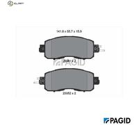BRAKE PAD SET DISC BRAKE T2451N FOR NISSAN