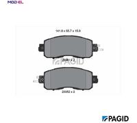 BRAKE PAD SET DISC BRAKE T2451N FOR NISSAN
