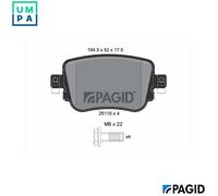 BRAKE PAD SET DISC BRAKE T2455N FOR SKODA OCTAVIA/III/Combi VW SHARAN 1.0L 3cyl