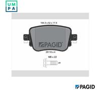 PAGID T2455N Brake pad set