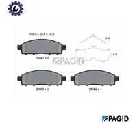 PAGID T2456N Brake pad set