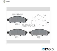 PAGID T2456N Brake pad set