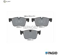 PAGID T2458N Brake pad set