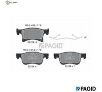 PAGID T2462N Brake pad set