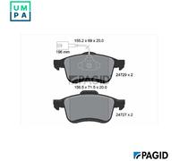 BRAKE PAD SET DISC BRAKE T2464N FOR FIAT DOBLO/Platform/Chassis/Bus/Cargo 1.2L