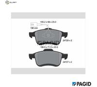 BRAKE PAD SET DISC BRAKE T2464N FOR FIAT DOBLO/Platform/Chassis/Bus/Cargo 1.2L