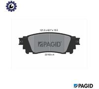 PAGID T2465N Brake pad set