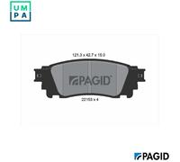 PAGID T2465N Brake pad set
