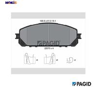 PAGID T2467N Brake pad set