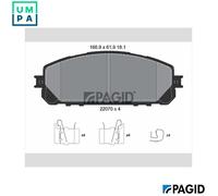 PAGID T2467N Brake pad set