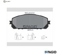 PAGID T2467N Brake pad set