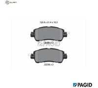 PAGID T2470N Brake pad set
