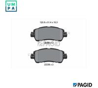 PAGID T2470N Brake pad set