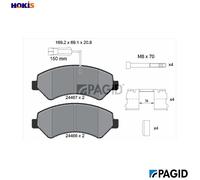 Pagid Brake Pad Set T2472N - Disc Brake for Peugeot Boxer / Fiat
