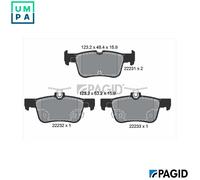 Pagid Brake Pad Set T2476N for Ford Mondeo / Kuga III M1CA 1.0L