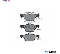 PAGID T2492N Brake pad set