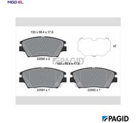 PAGID T2493N Brake pad set
