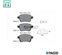 BRAKE PAD SET DISC BRAKE T2494N FOR OPEL CORSA/Hatchback/Van ADAM 1.0L 3cyl 1.2L