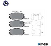 PAGID T2497N Brake pad set
