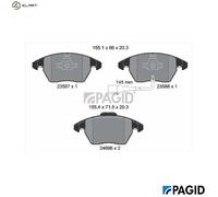 PAGID T2498N Brake pad set