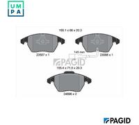 BRAKE PAD SET DISC BRAKE T2498N FOR SKODA VW CC/SCIROO/III/B7/PASSAT/B6 GOLF A1