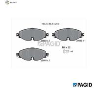 PAGID T2502N Brake pad set