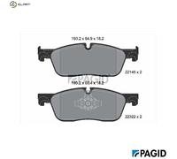 PAGID T2512N Brake pad set