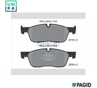 PAGID T2512N Brake pad set