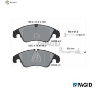 PAGID T2521N Brake pad set