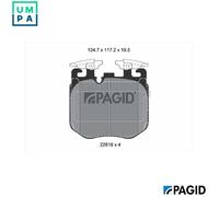 BRAKE PAD SET DISC BRAKE T2541N FOR ALPINA ROLLS-ROYCE GHOST/II/Extended BMW