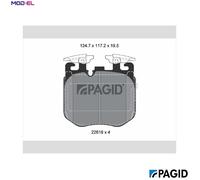 BRAKE PAD SET DISC BRAKE T2541N FOR ALPINA ROLLS-ROYCE GHOST/II/Extended BMW