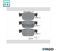 BRAKE PAD SET DISC BRAKE T2549N FOR AUDI A4/B9/Allroad A5/Sportback DMTA 2.0L