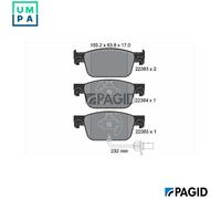 BRAKE PAD SET DISC BRAKE T2549N FOR AUDI A4/B9/Allroad A5/Sportback DMTA 2.0L