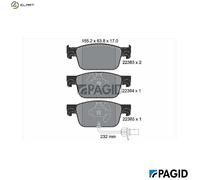 BRAKE PAD SET DISC BRAKE T2549N FOR AUDI A4/B9/Allroad A5/Sportback DMTA 2.0L