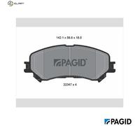 BRAKE PAD SET DISC BRAKE T2554N FOR RENAULT SCÉNIC/GRAND/IV TALISMAN/Grandtour