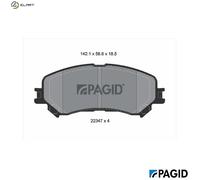 BRAKE PAD SET DISC BRAKE T2554N FOR RENAULT SCÉNIC/GRAND/IV TALISMAN/Grandtour