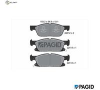 PAGID T2559N Brake pad set