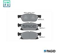 PAGID T2559N Brake pad set