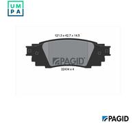 PAGID T2561N Brake pad set