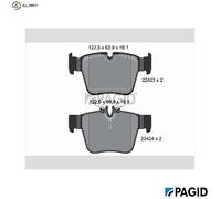 PAGID T2567N Brake pad set