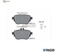 BRAKE PAD SET DISC BRAKE T2579N FOR MERCEDES-BENZ E-CLASS/All-Terrain/T-Model
